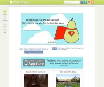 Pearhaven.com(Date ideas) Screenshot