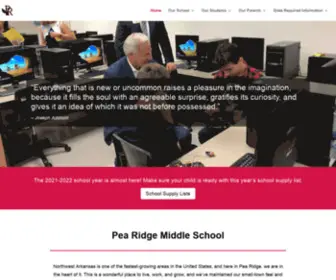 Pearidgems.com(Pea Ridge Middle School) Screenshot