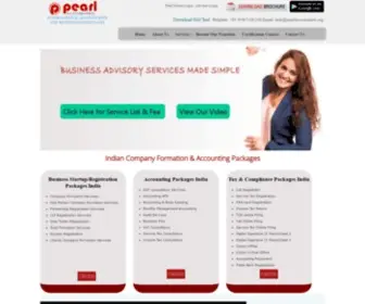 Pearlaccountants.org(Company Formation India) Screenshot