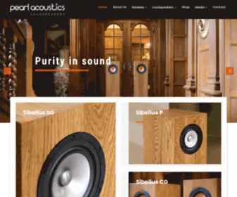 Pearlacoustics.com(Single Driver Speakers) Screenshot