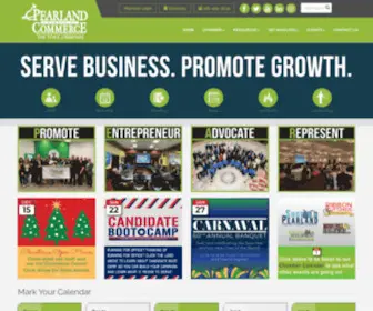 Pearlandchamber.com(Pearland Chamber of Commerce) Screenshot