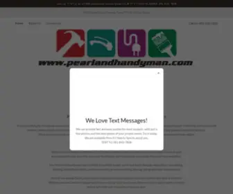 Pearlandhandyman.com(Pearland Handyman) Screenshot