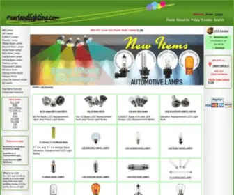 Pearlandlighting.com(LED Lighting Products) Screenshot