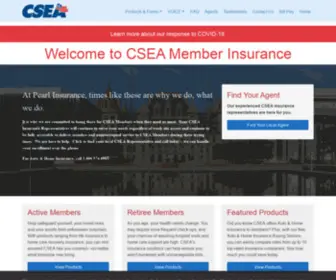 Pearlcarroll.com(CSEA Member Insurance) Screenshot