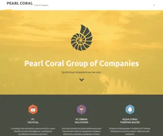 Pearlcoral.com(Group of Companies) Screenshot