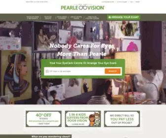 Pearlevision.ca(Your neighborhood eye care experts caring for your eyes since 1961. Pearle Vision) Screenshot