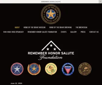 Pearlharborhq.com(Home of the Brave Hawaii) Screenshot