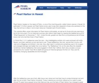 Pearlharborinhawaii.com(Pearl Harbor in Hawaii) Screenshot