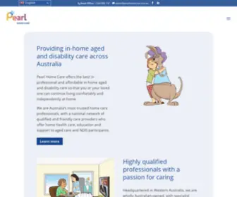 Pearlhomecare.com.au(Pearl Home Care) Screenshot