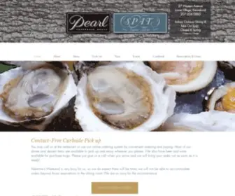 Pearlkennebunk.com(Pearl Kennebunk Beach and Spat Oyster Cellar has a tempting New England seafood menu and) Screenshot