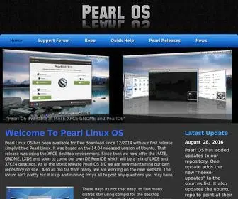 Pearllinux.com(Pearl OS) Screenshot