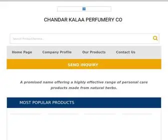 Pearlonline.net(CHANDAR KALAA PERFUMERY CO) Screenshot