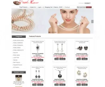 Pearlslover.com(Pearl Jewelry) Screenshot