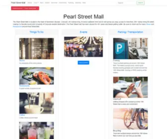 Pearlstreetmall.com(Pearl Street Mall) Screenshot