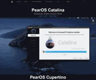 Pearos.cf(PearOS is a linux distribution that aims for UI and UX) Screenshot