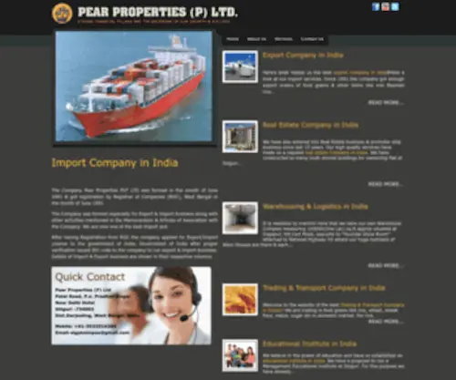 Pearproperties.in(Pear Properties PVT Ltd) Screenshot