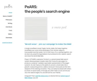 Pearsearch.org(Pearsearch) Screenshot