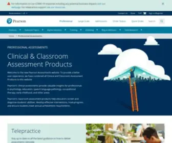 Pearsonassess.com(Professional Assessments) Screenshot