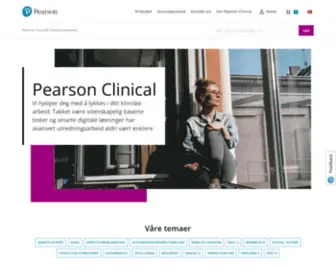 Pearsonclinical.no(Pearson Clinical & Talent Assessment) Screenshot