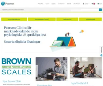 Pearsonclinical.se(Pearson Clinical & Talent Assessment) Screenshot