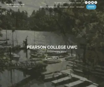 Pearsoncollege.ca(Pearson College UWC) Screenshot