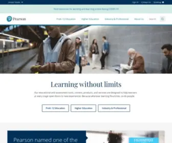 Pearsoncustom.com(Client-driven educational solutions) Screenshot