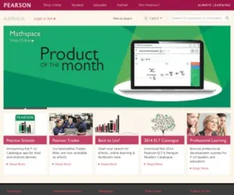 Pearsoned.com.au(Pearson education group) Screenshot