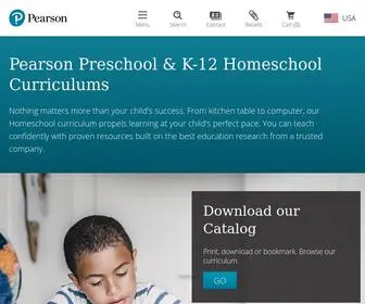 Pearsonhomeschool.com(Pearson Preschool & K) Screenshot