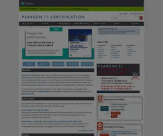 Pearsonitcertification.com(Pearson IT Certification) Screenshot