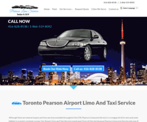 Pearsonlimoservices.com(Pearson Limo Services) Screenshot