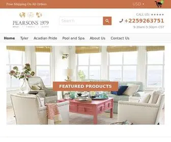 Pearsons1979.com(Create an Ecommerce Website and Sell Online) Screenshot