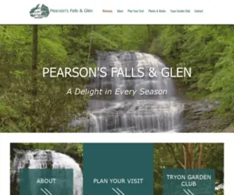 Pearsonsfalls.org(Pearson’s Falls and Glen) Screenshot