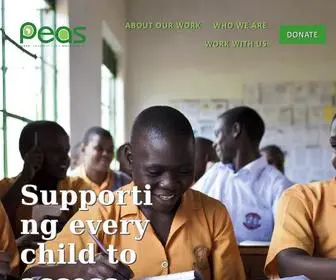 Peas.org.uk Screenshot