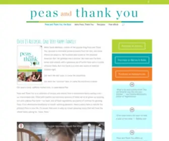 Peasandthankyou.com(Peas and Thank You) Screenshot