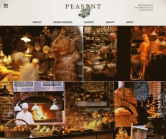 Peasantnyc.com(Italian Restaurant by Chef Marc Forgione in New York City) Screenshot