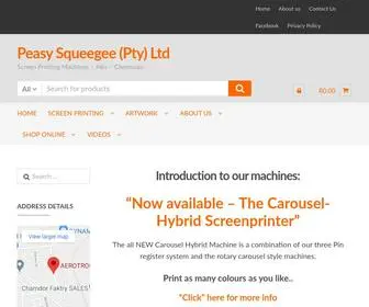 Peasysqueegee.com(Screen Printing Machines) Screenshot