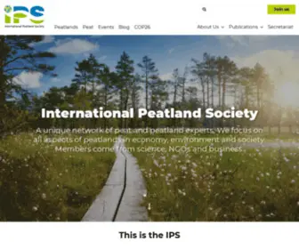 Peatsociety.org(International Peatland Society) Screenshot