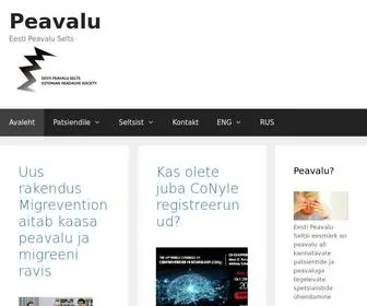 Peavalu.ee(Eesti Peavalu Selts) Screenshot