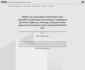 Peba.org.uk(Planning and Environment Bar Association) Screenshot