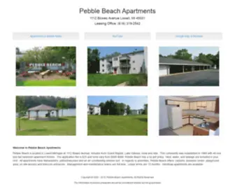 Pebblebeachapartmentslowellmi.com(Pebble Beach) Screenshot