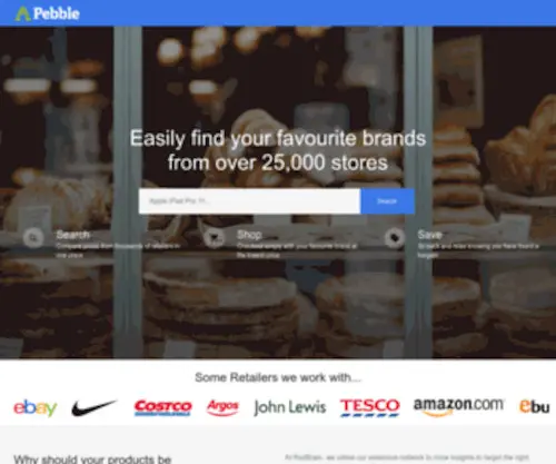 Pebble.co.uk(Shopping Discovery) Screenshot
