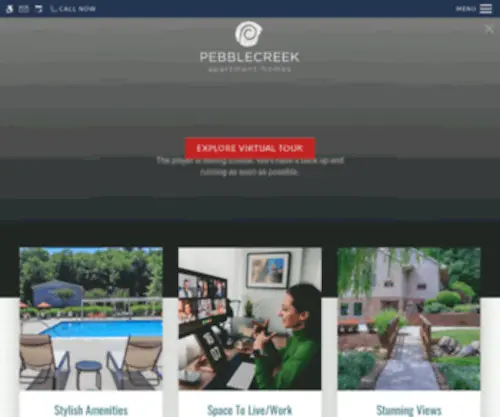 Pebblecreekliving.com(Pebble Creek Apartments) Screenshot
