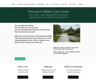 Pebblecreeksaved.com(Save Pebble Creek Tampa) Screenshot