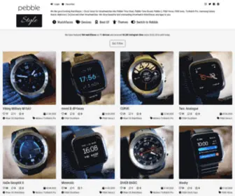 Pebblestyle.com(Smartwatch Watchfaces with Style on Fitbit Versa) Screenshot