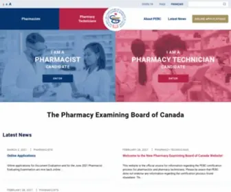 Pebc.ca(Home) Screenshot