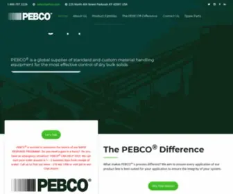 Pebco.com(Material Handling Problem Solvers) Screenshot