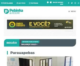 Pebinhadeacucar.com.br(Portal Pebinha de A) Screenshot