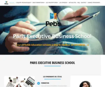 Pebs.fr(PEBS, Paris Executive Business School) Screenshot