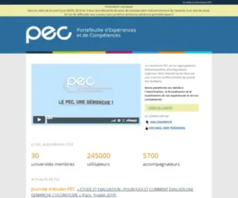 Pec-Univ.fr(PEC) Screenshot