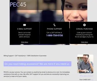 Pec45.com(Pec 45) Screenshot